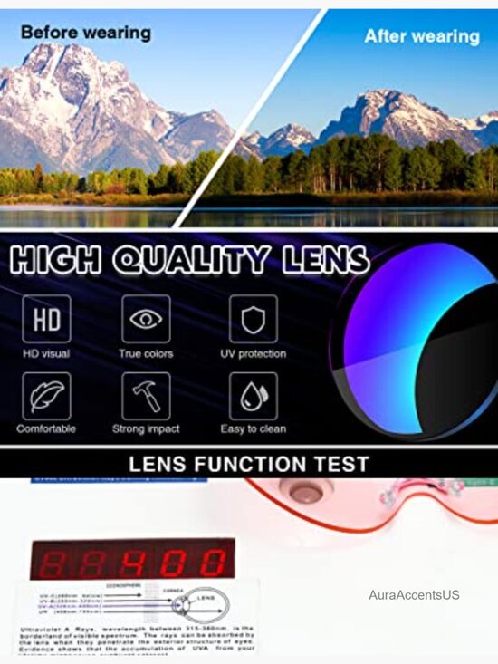 Rimless Wrap Y2K Sunglasses Oversized Shield UV400 Unisex main image 7